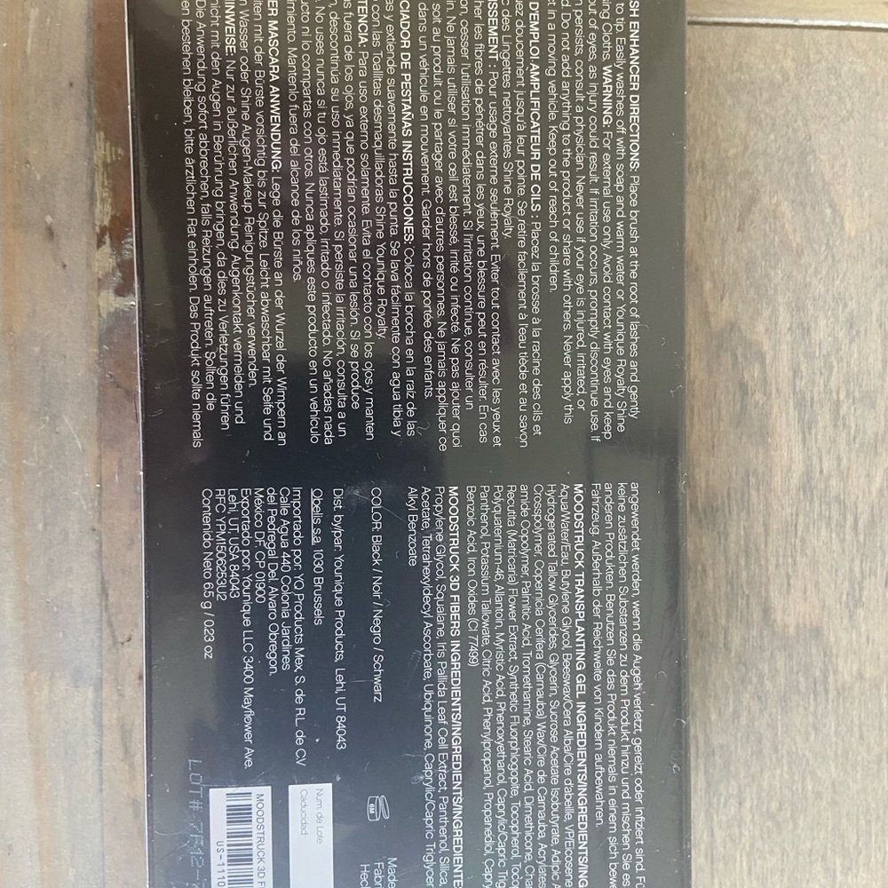 Younique fiber lash mascara new never open. They no longer make this mascara.